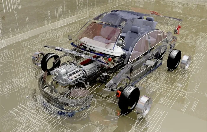 一架汽车的车架