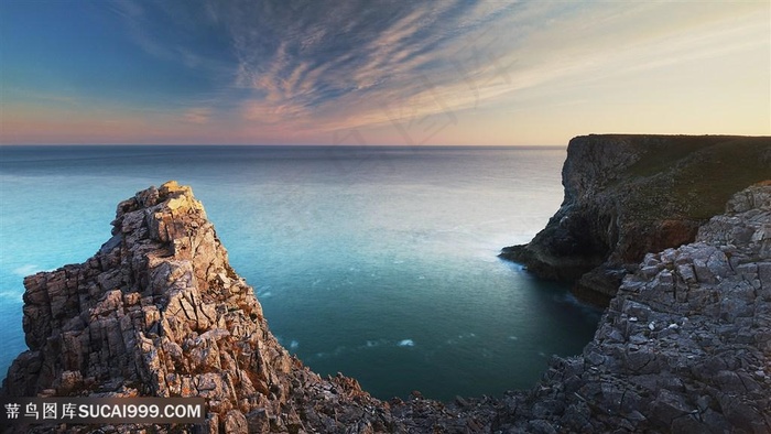 唯美湖畔海景风景画壁纸