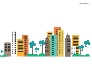 城市卡通多彩少儿兴趣班素材