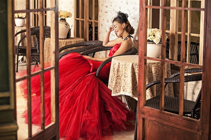 情意绵绵的恋人唯美婚纱摄影