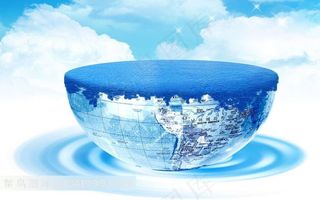 半球地球科技背景素材