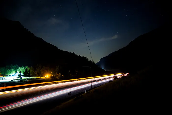 高清唯美星空夜空山林