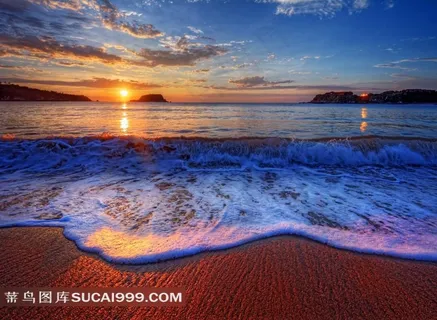 夕阳海边自然风景高清图片系列二