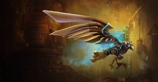 英雄联盟人物原画钢铁之翼-冰晶凤凰