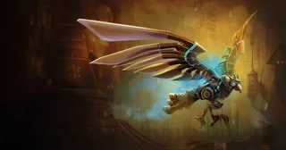 英雄联盟人物原画钢铁之翼-冰晶凤凰