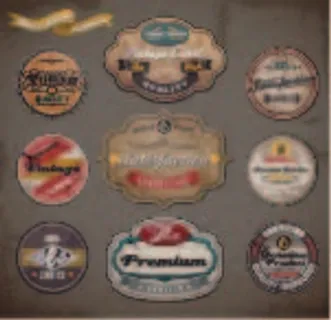 免抠标签矢量素材