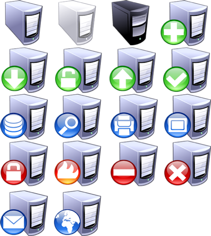 电脑图标素材卡通