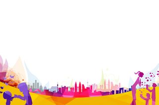 色彩教师节感恩海报素材