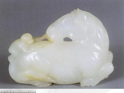 中华传统工艺-白色玉马 中华传统工艺-白色玉马