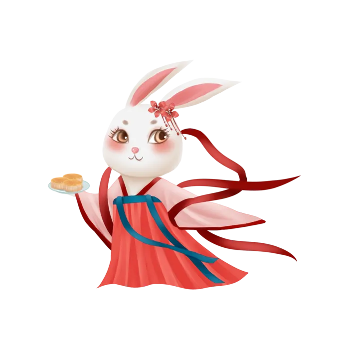 卡通生肖之卯兔素材免扣