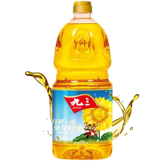 九三葵花籽油1.8升超市商品白底图免抠实物摄影png格式图片透明底