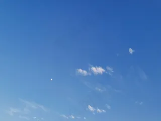 风景天空蓝天月牙