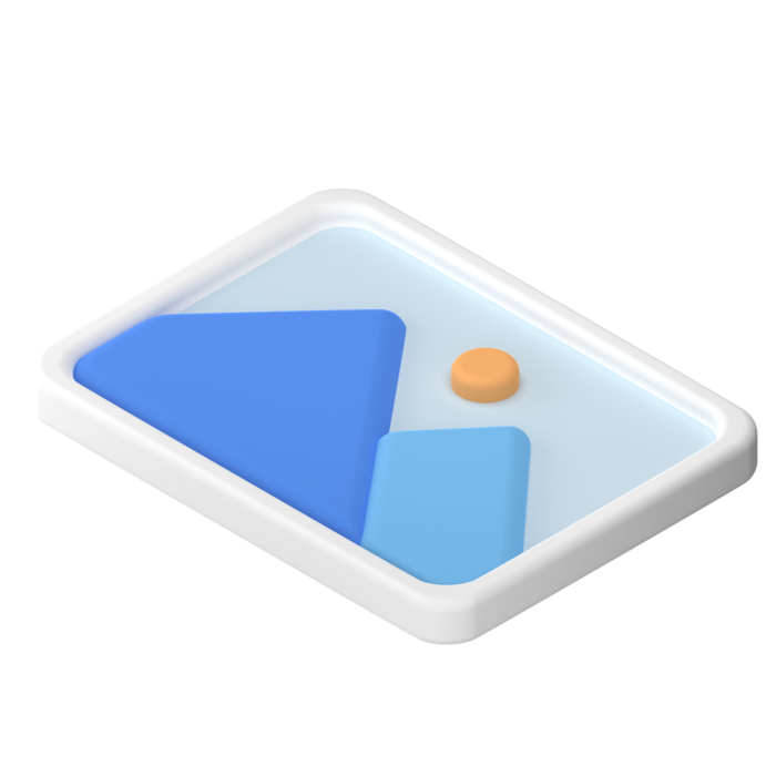 相册简约3D数据png图标素材