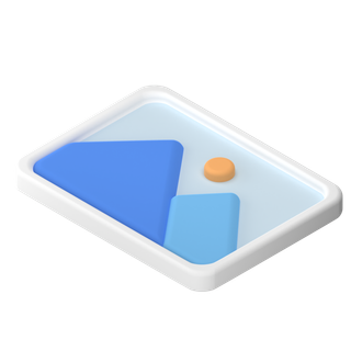 相册简约3D数据png图标素材