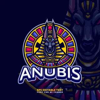 地狱犬埃及法老标识logo设计-1