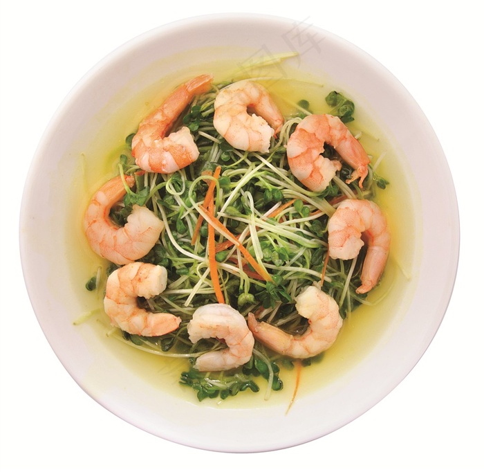 凉拌虾仁（美食图片）