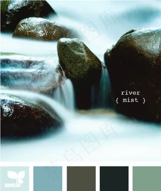 冬天系配色色卡色彩搭配