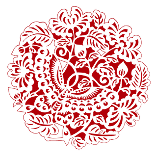 红色喜庆简约风传统吉祥纹样纹路纹理免扣PNG素材图片 (67)