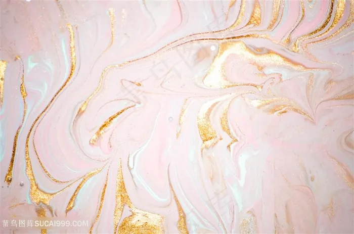 粉色金箔大理石背景图片