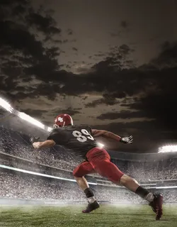 跑起来的运动员