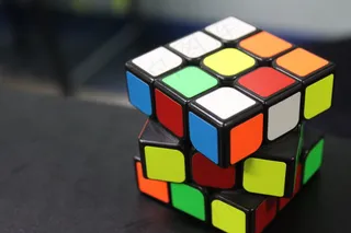 彩色三阶魔方图片