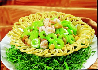 川菜湘菜高清菜谱 雀巢美果炒虾球