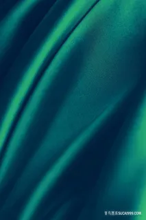 绿色渐变布料丝绸褶皱背景