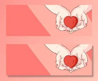 红色公益爱心慈善活动宣传海报展板背景图片PSD分层设计素材模板