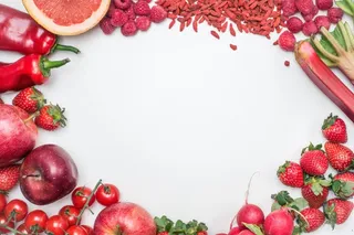 水果 苹果 草莓辣椒 背景 海报