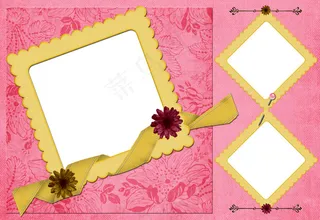 粉色可爱相框唯美图片