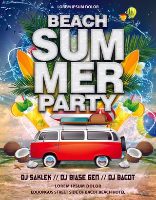 夏天大海约会海报