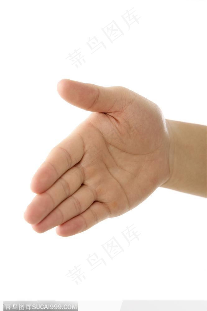 手势喻意-握手时伸手