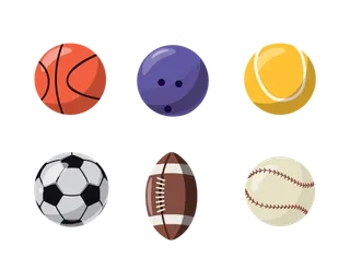 球类素材免扣手绘