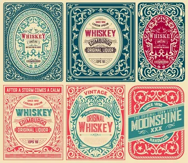 免抠花纹边框标签 免抠花纹边框标签