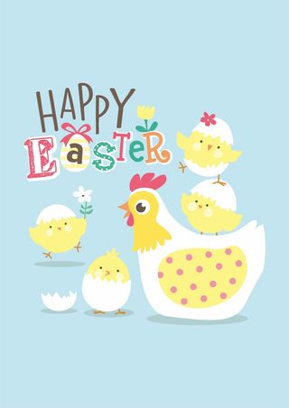 母鸡下蛋孵化小鸡