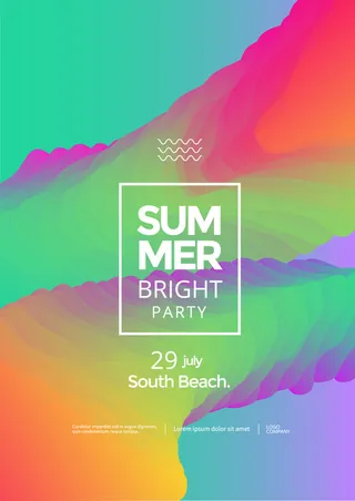 多彩渐变流体背景