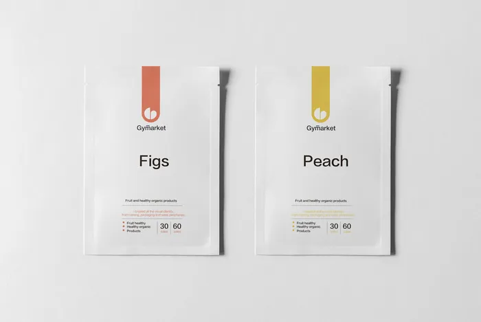 绿色食品样机psd模版下载