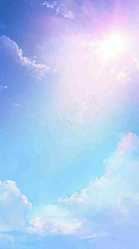 自然紫蓝色天空云层云彩漂浮浪漫阳光摄影(816x1456)