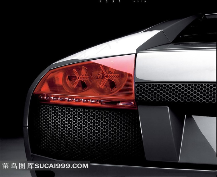 豪华跑车Murcielago LP640左尾灯高清