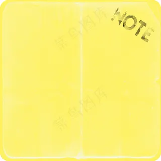 黄色便利贴图片