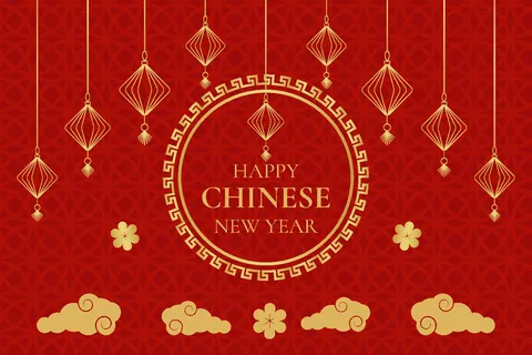 新年海报贺卡红包背景