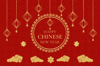 新年海报贺卡红包背景