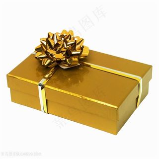 高档金色礼盒包装高清图片