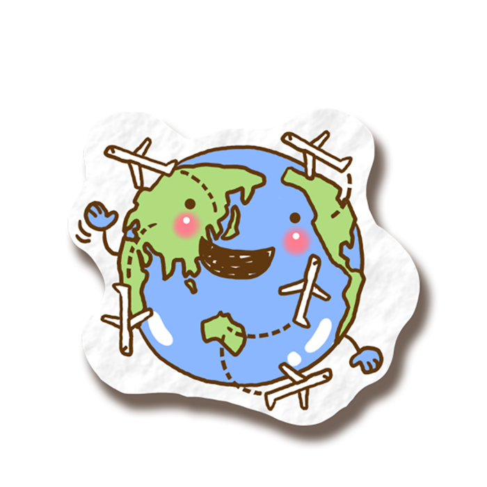 地球卡通简笔