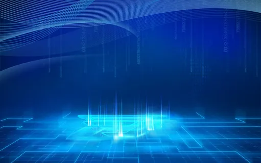 元宇宙超现实主义未来空间科技蓝色背景