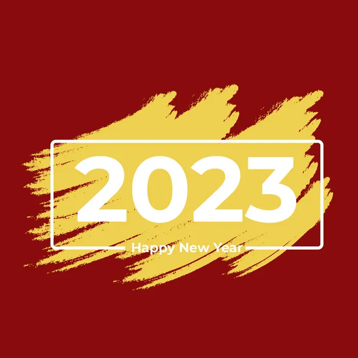 2023年兔年红色背景psd模版下载