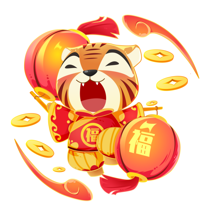 虎年大赛手绘原创元素单图主题