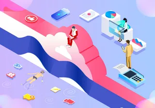 商务2.5D未来科技商务素材