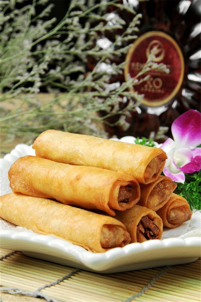 春卷美食素材