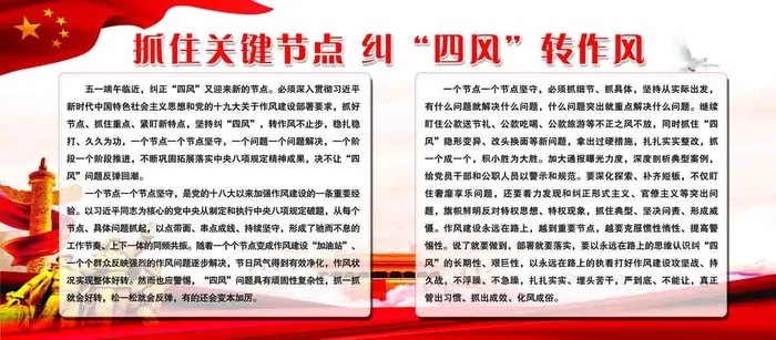 抓住关键节点 纠“四风”转作风psd模版下载